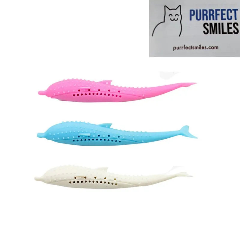 

Cat Catnip Toys Cat Toothbrush Silicone Mint Fish Cat Toy Soft Clean Teeth Toothbrush Chew Molar Stick Teeth Cleaning Pet Toys