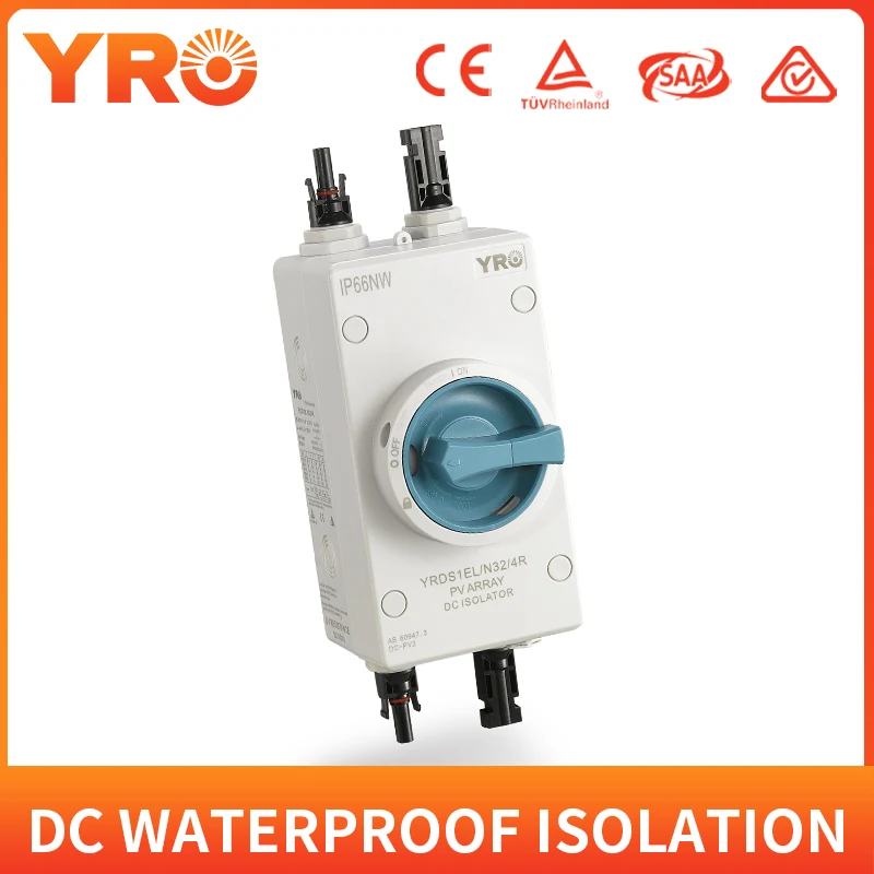 

Photovoltaic Electrical Isolator Solar Switch PV Photovoltaic DC Switch 1000V 32A Outdoor Waterproof IP66 With TUV CE SAA RCM