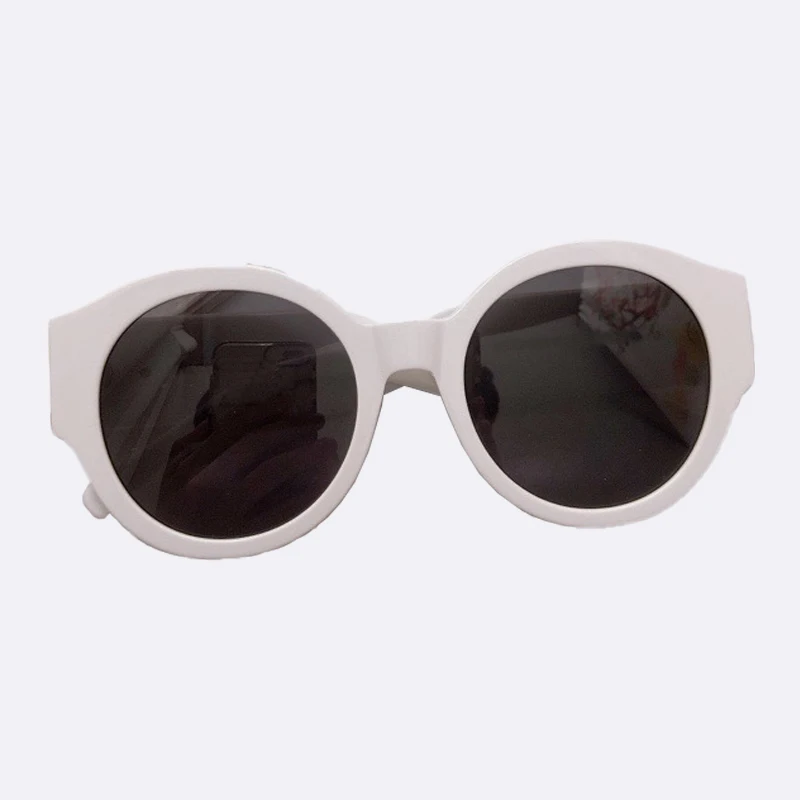 

Солнцезащитные очки в круглой оправе для мужчин и женщин, качественные брендовые дизайнерские солнечные аксессуары в ацетатной оправе, для вождения