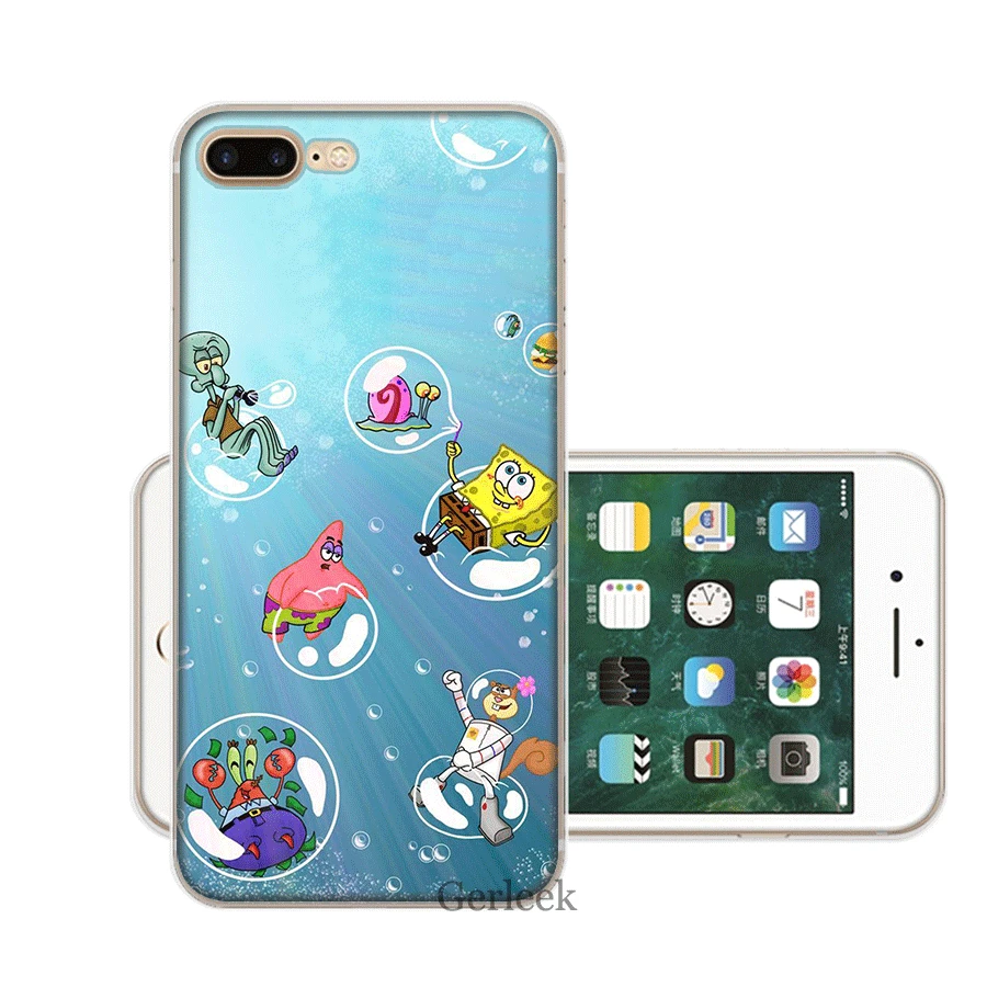 Мобильный телефон чехол для iPhone 11 Pro 6 6s 7 8 PLus XR X XS Max SE 2020 твердая губка Bob-2 - купить