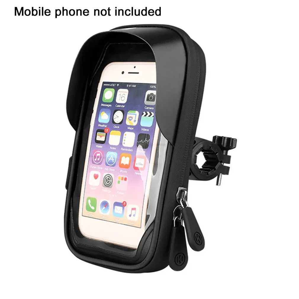 

Black Touch Screen Mobile Phone Holder Handlebar Motorcycle Waterproof Navigation Stand Mobile Phone Holder