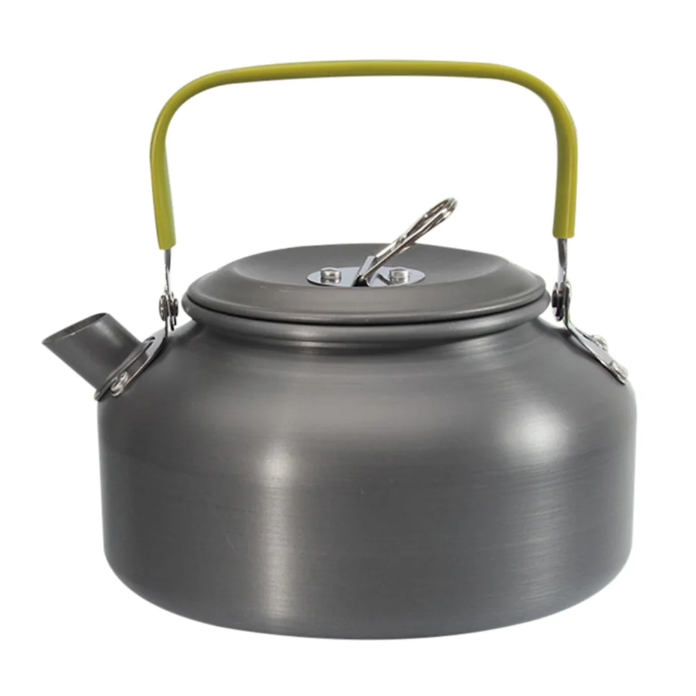 

0.8L Mini Outdoor Camping Kettle Aluminum Water Pot with Carrying Bag Lightweight Tea Kettle PUZ777