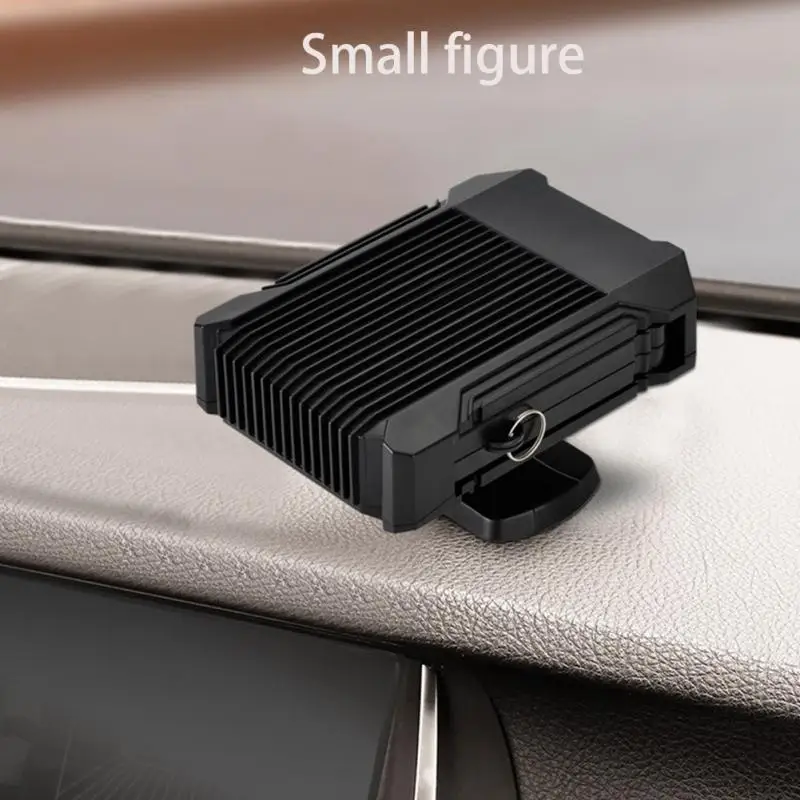 black 12 V 150 W быстрый нагрев обогреватель Керамика поворота основы влагоулавливатель автомобиля лобового стекла автомобиля Нескользящие теплые интерьер автомобиля нагреватель Портативный - Color Name: black