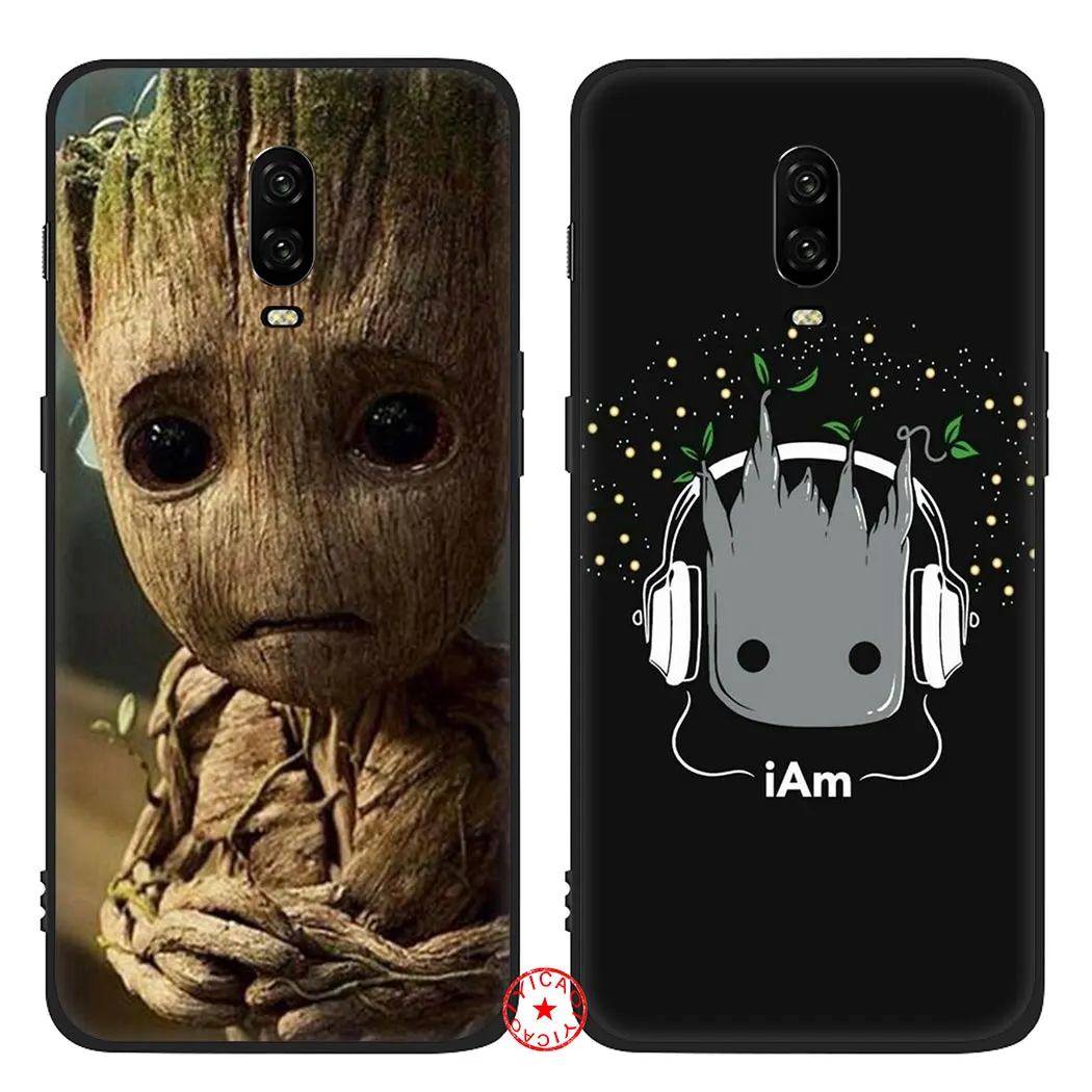 Мягкий силиконовый чехол Guardian Rocket енот Groot Treeman для oneplus 5 5t 6 6t 7 Pro TPU |
