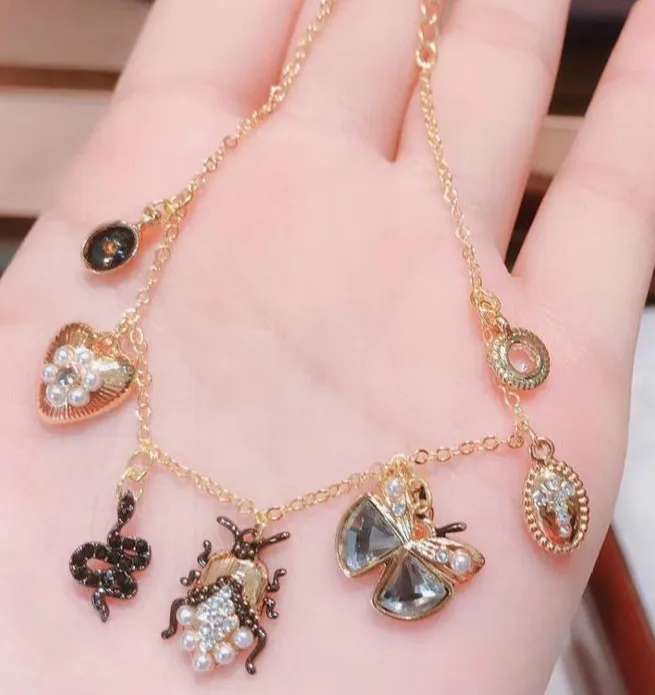 

High Quality Spider Snake Animal Charms Bracelet Female Jewelry Gift