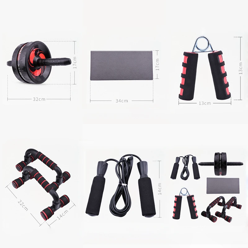 Тренажер для тренировок 6 шт./компл. тренажер живота колесо отжиманий подставка