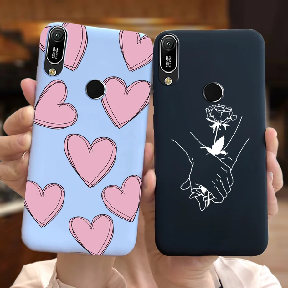 Силиконовый чехол для Huawei Y6 Y5 Y7 Y9 2019 милый мультяшный Кот телефона Y 6 7 9 мягкий