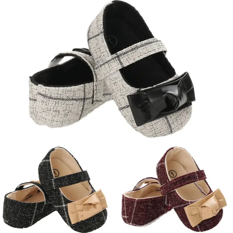 Нескользящие Кроссовки для новорожденных мягкая подошва Винтажная обувь