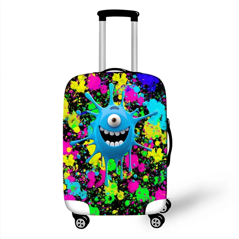 Дорожные Чехлы для багажа с 3D рисунком женщин и мужчин красочные чемоданы