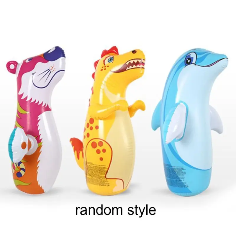 

Inflatable Thickened Punching Boxing Bag for Kids Fitness Puzzle Animal Pattern
