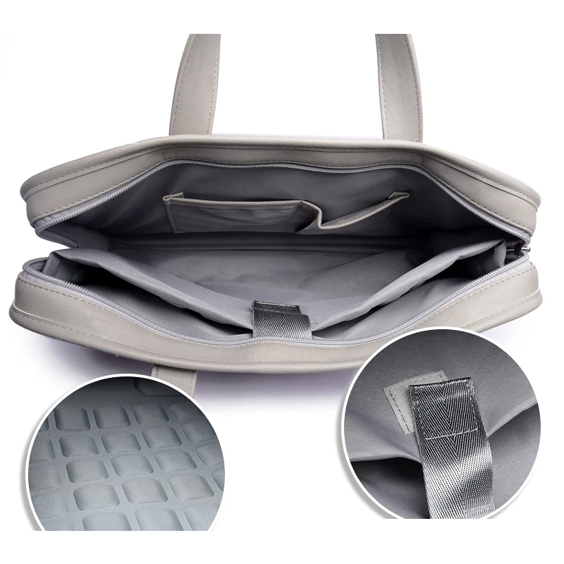 2021 Fashion PU Waterproof Scratch Resistant Laptop Briefcase 13 14 15.6 Inch Notebook Shoulder Bag Carry Case Handbag for Women |