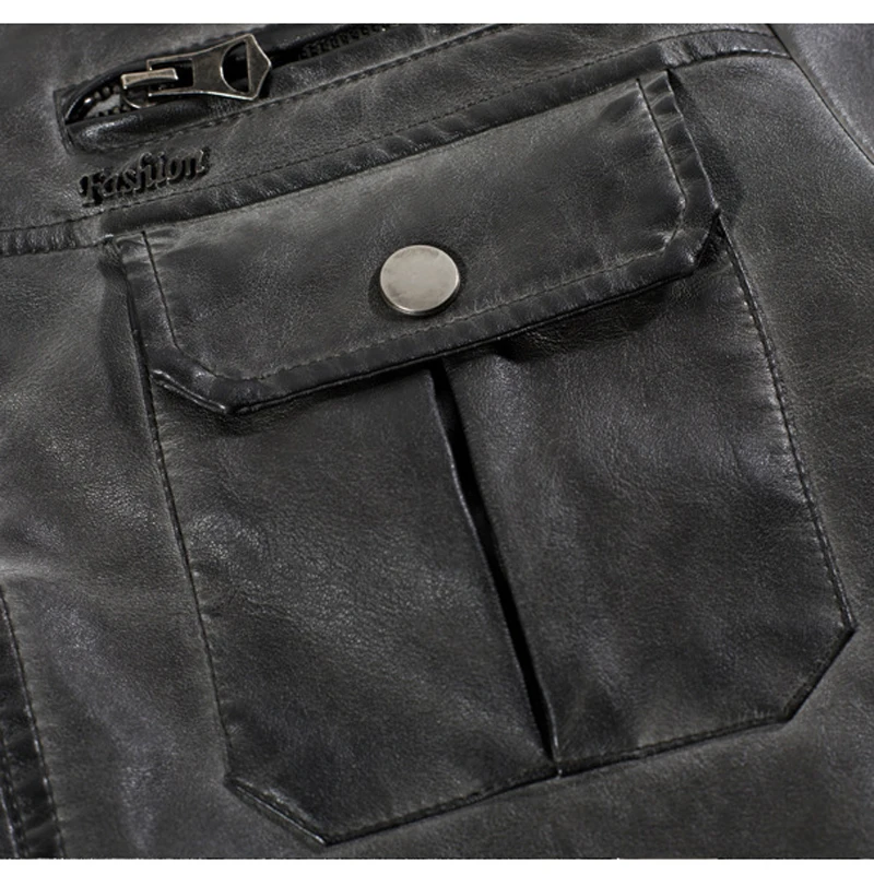 Новинка весна-осень 2021 мужская кожаная куртка свободная винтажная из