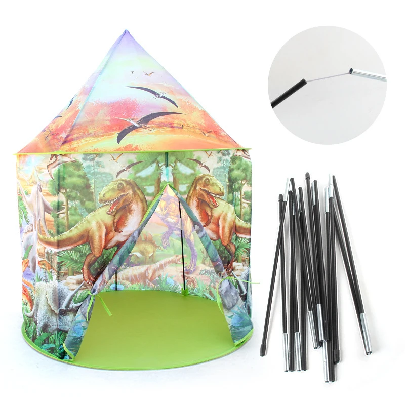 

Dropshipping Dinosaur Dome Children's Tent Folding Kids Toy Games Playhouse For Child Baby Play Tents Wigwam Playpen Ball Pool