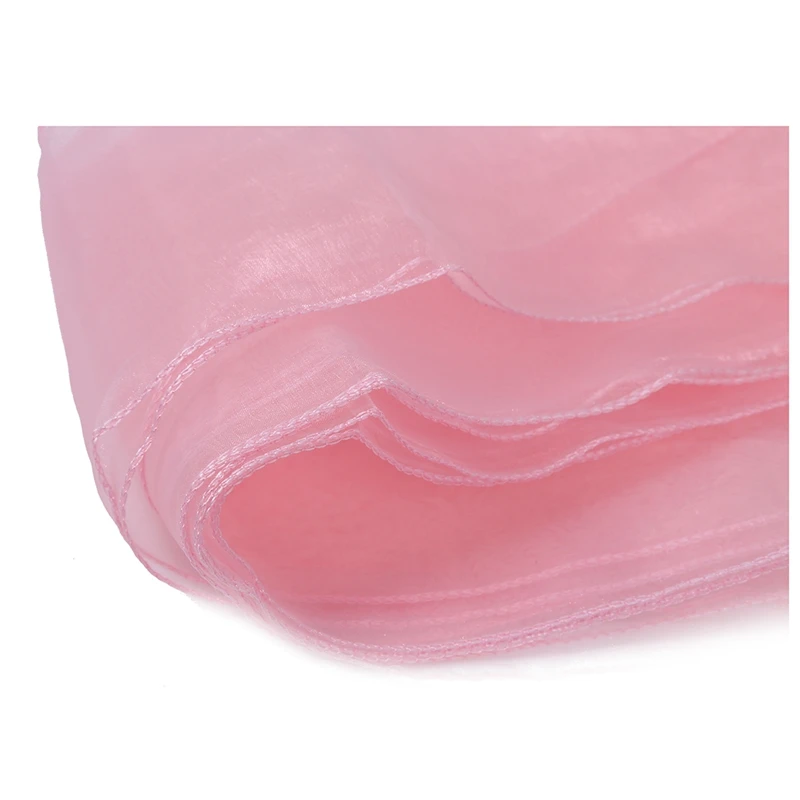 

10 Pink Organza Chair Cover Sashes Bow for Wedding Party Birthday Decor