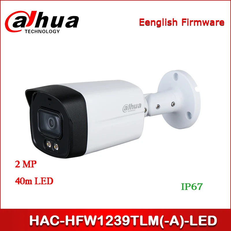 

Dahua HAC-HFW1239TLM-LED HAC-HFW1239TLM-A-LED 2M полноцветная камера видеонаблюдения HDCVI, 40 м светодиодный 3,6 мм, с фиксированным объективом