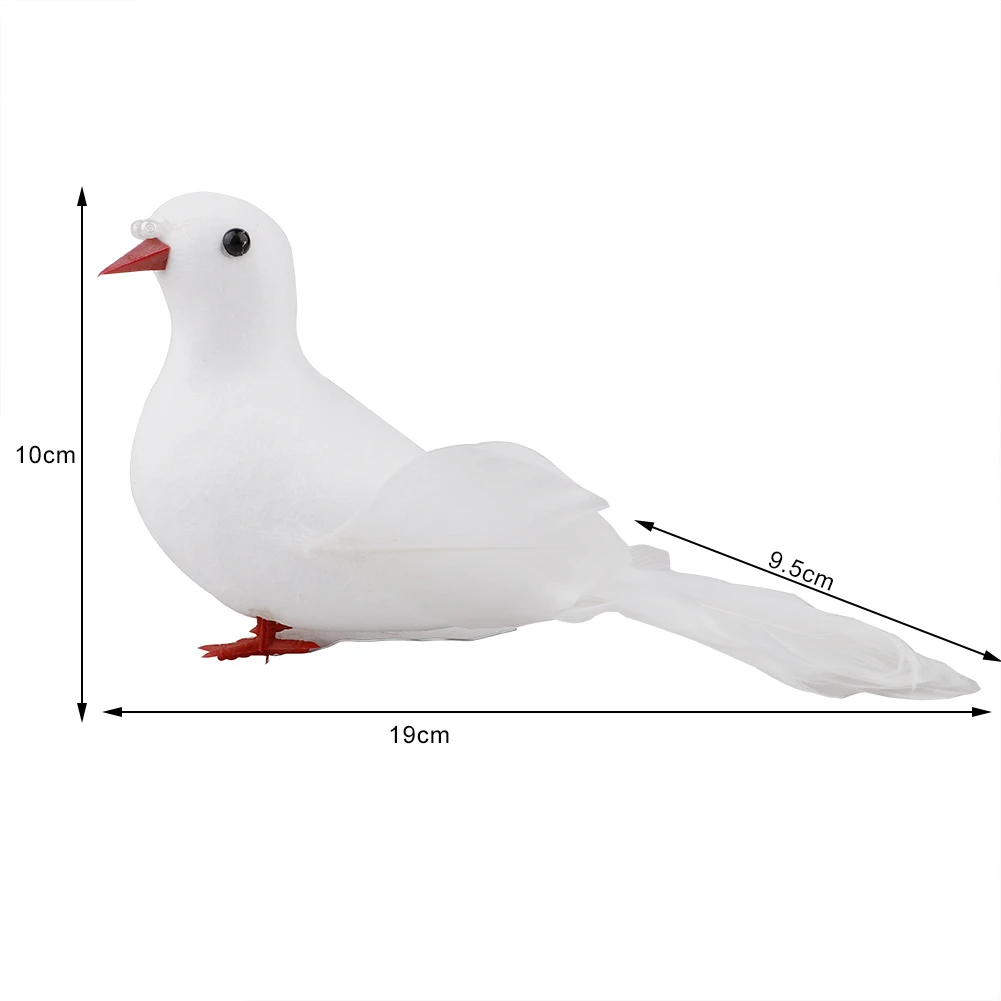 Букет невесты 6 штук в партии 3 шт. декоративный фальш-голубей белая Искусственный