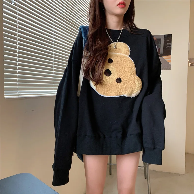 Za 2020 Новый Harajuku кофты с капюшоном героями мультфильмов свободные милые свитера