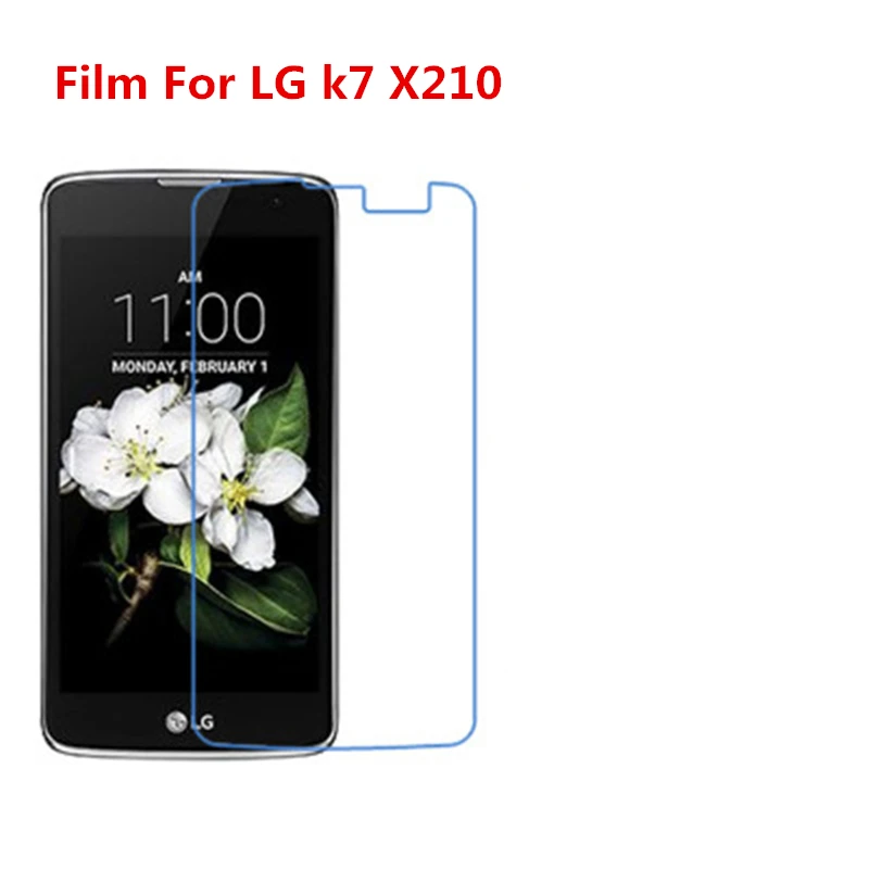 1/2/5/10 шт. ультратонкая прозрачная защитная пленка для HD ЖК-экрана с тканевой пленкой для очистки для LG k7 X210.