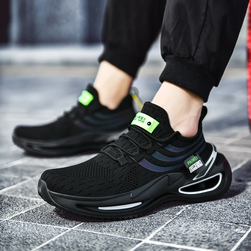 

CYYTL Fashion Men's Sports Leisure Increased Shoes Air Cushion Breathable Running Sneakers Slip On Zapatillas De Deporte