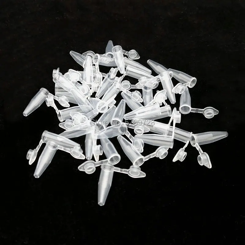 

1000pcs 0.2ml plastic centrifuge tube with socket cover,centrifugal tube in cusp - bottom laboratory