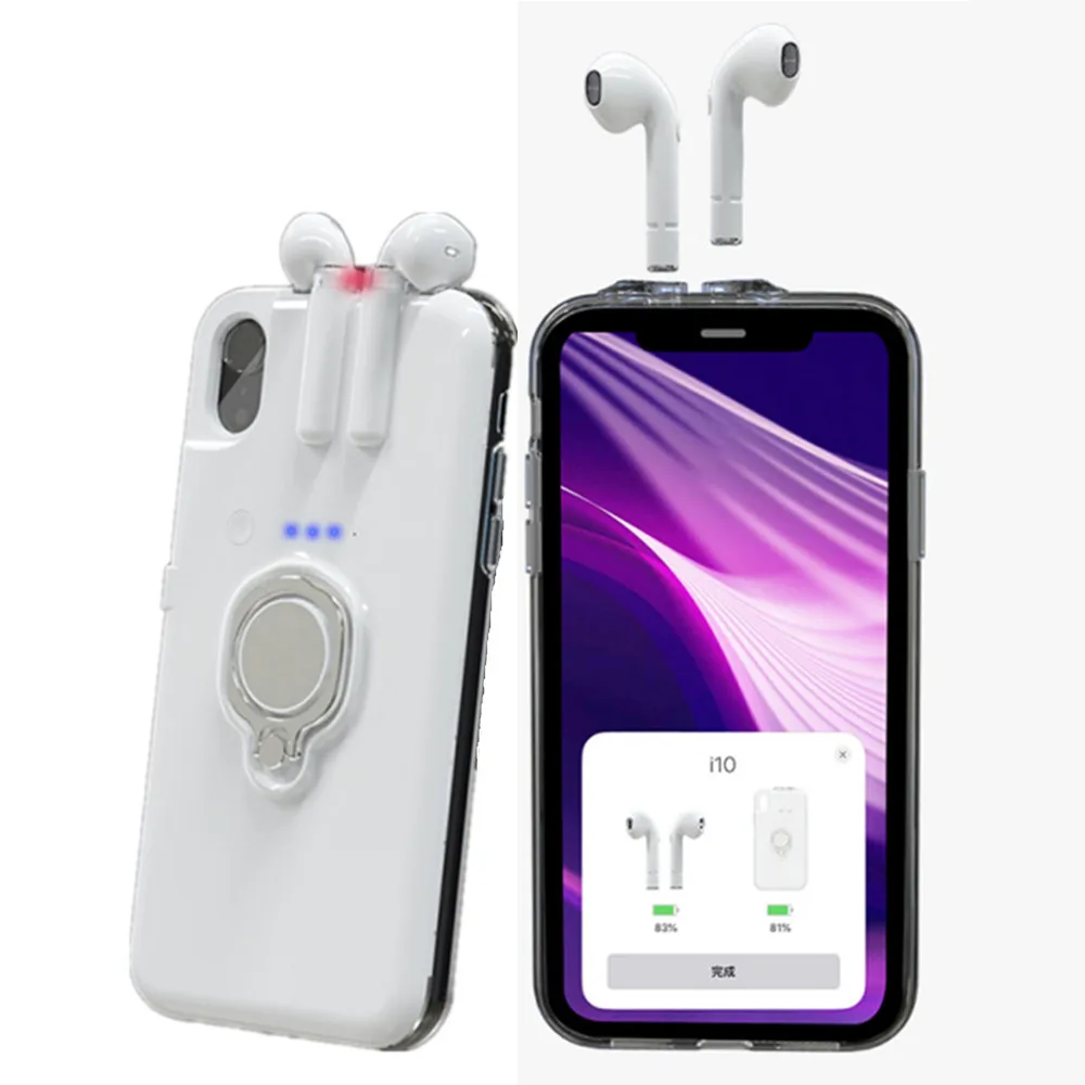 TWS Bluetooth 5 0 гарнитура чехол для iPhone 11 XS Max XR 8 7 6 6s беспроводные наушники зарядное