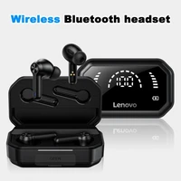 for lenovo lp3 pro bluetooth headphones tws wireless touch control earphones led display noise reduction portable touch control