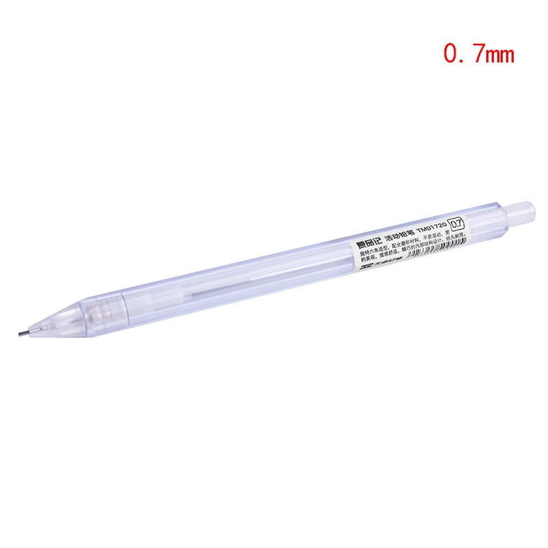 

1pc 0.5mm/0.7mm Plastic Transparent Automatic Pencils Adorable Kawaii Plastic Mechanical Pencil For Kids Gifts Material Supplies