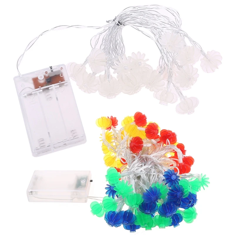 

Red Lantern Chinese Knot LED String Lights Christmas Battery Operated Wedding Decorations Chinese New Year Decor