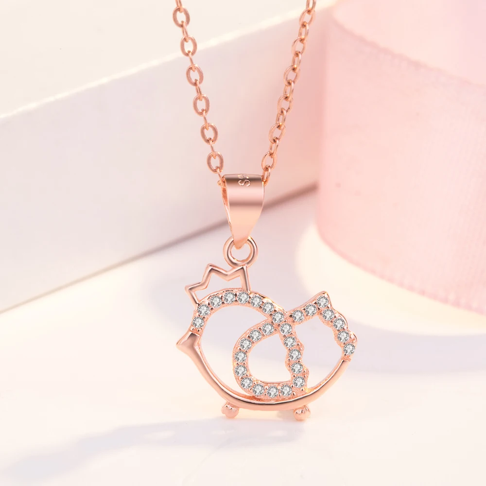 Женское Ожерелье-чокер из серебра 925 пробы под розовое золото | Украшения и