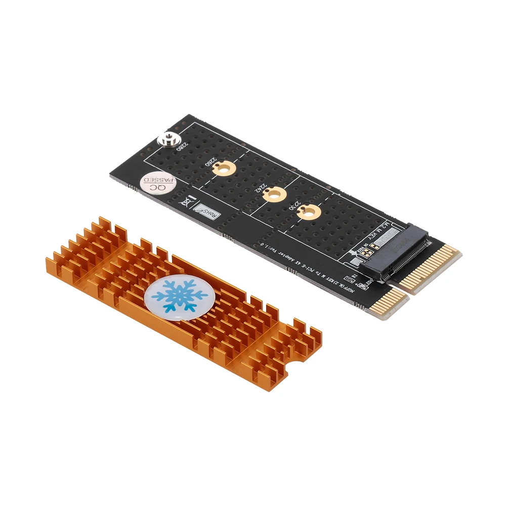 M.2 NVME M ключ SSD к pci e 4X адаптер карты конвертер для настольных ПК с черным