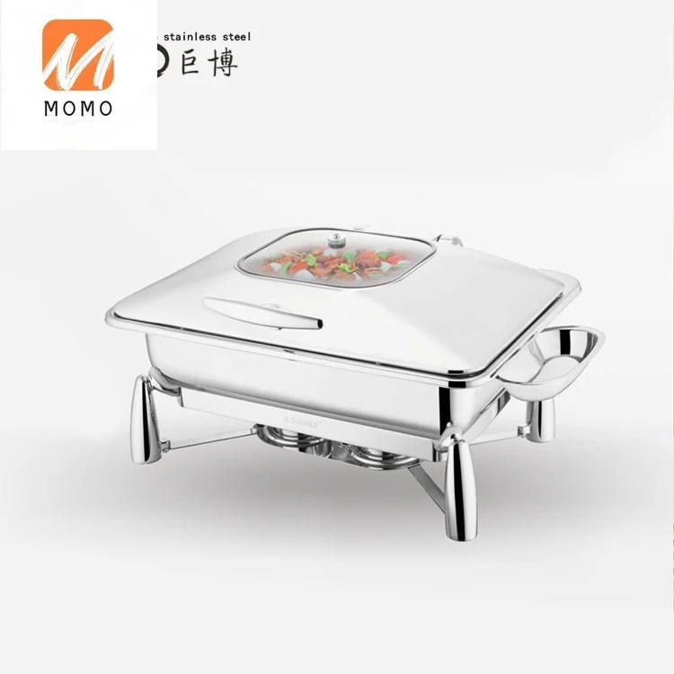 

jobo Hot sale stainless steel oblong electric chafing dish buffet hot pot warmer chafing dish