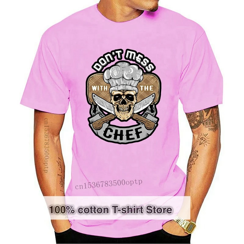 

Новая забавная Мужская футболка «не беспорядок с шеф-поваром» для кухни барбекю на День отца
