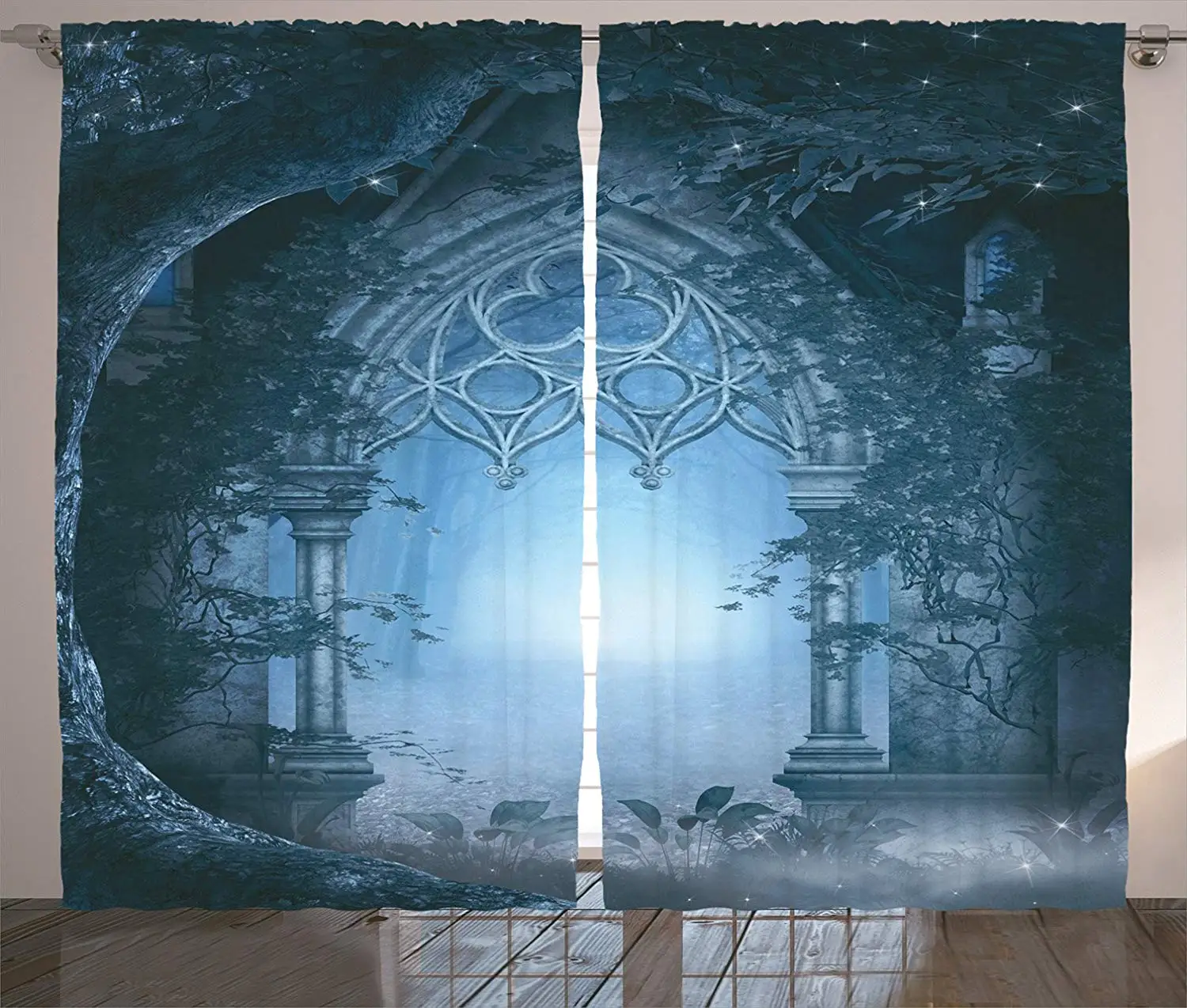 Сказочный Дом Декор шторы проход дверной проем через Зачарованный туманный