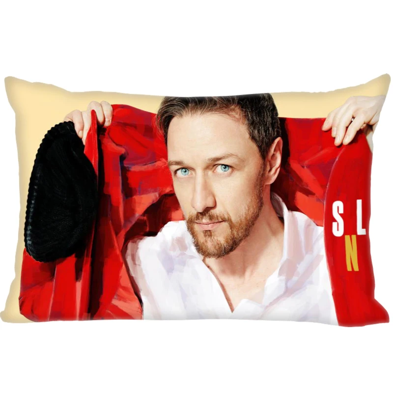 

Чехол для подушки James McAvoy, для спальни, искусственная наволочка, прямоугольная, искусственная кожа, сатиновая ткань, A12.21