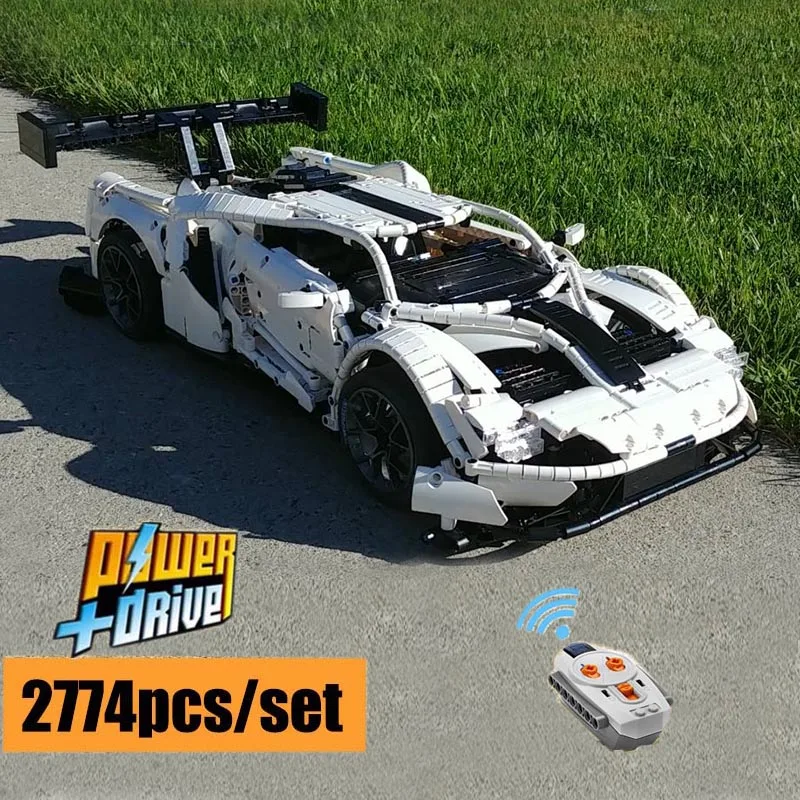 MOC FORD GT спортивный автомобиль MOC-10792 RC двигатель мощность Функция автомобиль подходит строительный блок кирпичи модель детские игрушки подарки - Цвет: Electric version