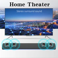 2021 20w sound bar wired and wireless bluetooth compatible ipx4 home surround soundbar for pc theater tv speaker with microphone