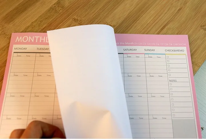 Корейская Милая Канцелярия на каждый день недели мой планировщик расписания