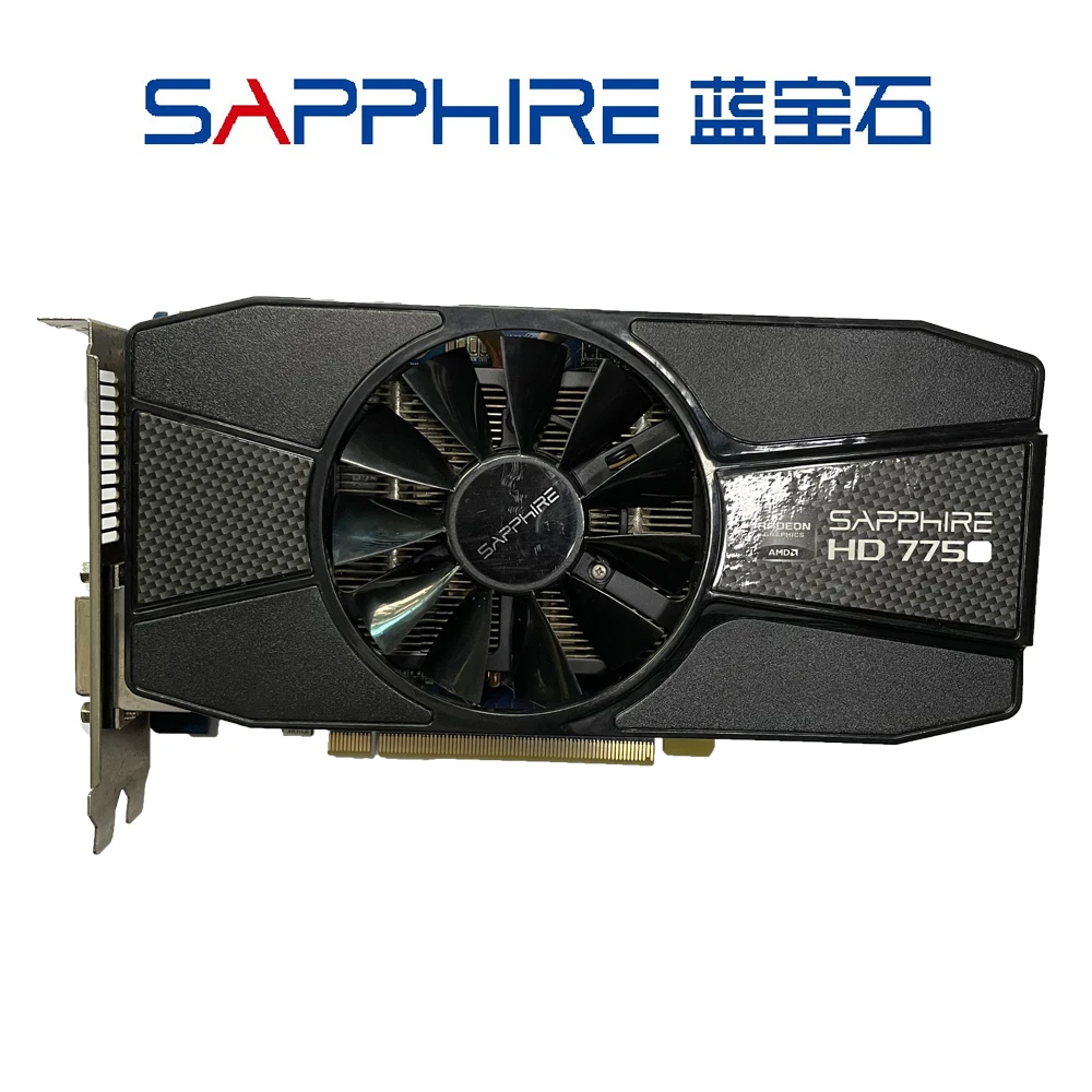 Видеокарта SAPPHIRE HD7770 GDDR5 7700 бит 1 ГБ для AMD 7770 серии Radeon HD 1G HDMI DVI VGA б/у - купить по