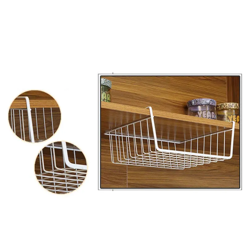 

Multifunctional Home Storage Basket Kitchen Storage Rack Under Cabinet Storage Shelf Basket Wire Rack Organizer Storage