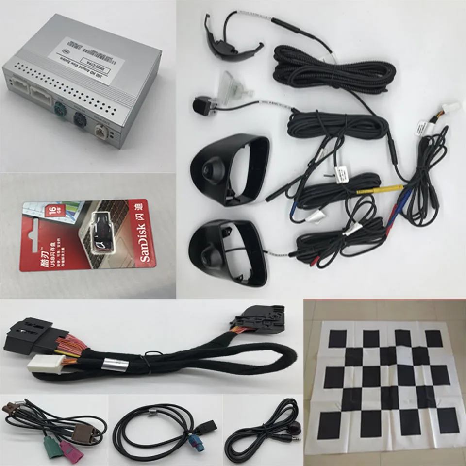 Автомобильный панорамный датчик парковки 360 &quotптичий глаз&quot с полным обзором 4