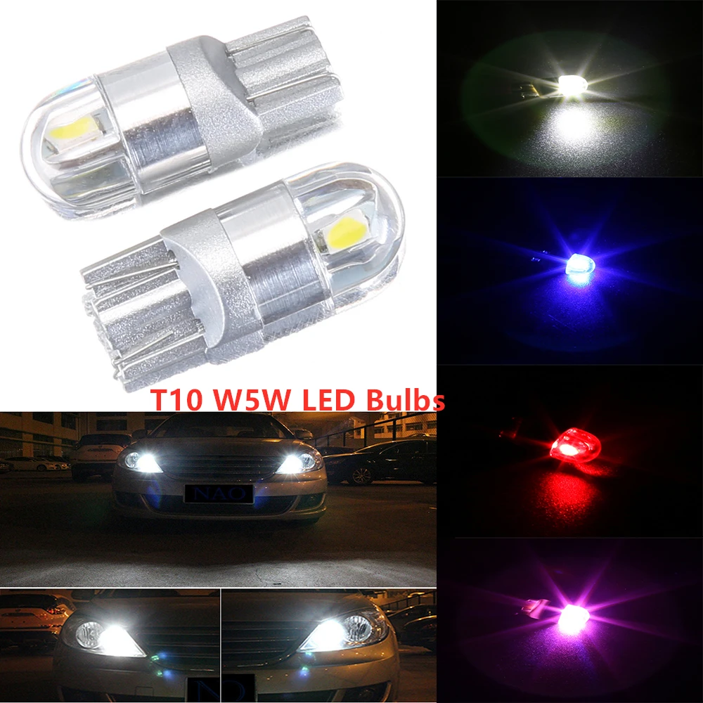 Цельнокроеное платье Водонепроницаемый T10 светодиодный сигнальная лампа W5W