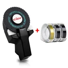 (С 3 лентами) CIDY мини портативный принтер для этикеток MOTEX E101 или только 3 шт. рельефных 3D кассета для печатной машинки DYMO 12965 1880