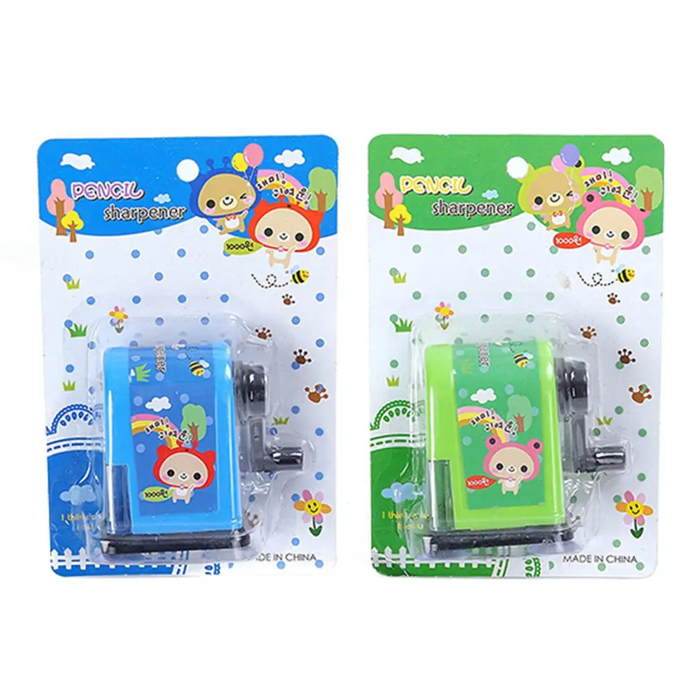 Детская ручная точилка для карандаша симпатичная мультяшная школьные