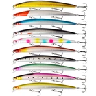 10 шт.компл. воблеры для ловли окуня, рыболовная приманка в виде гольяна, смешанные модели, искусственная жесткая приманка, 18 см, 24 г, плавающий Воблер для морского троллинга