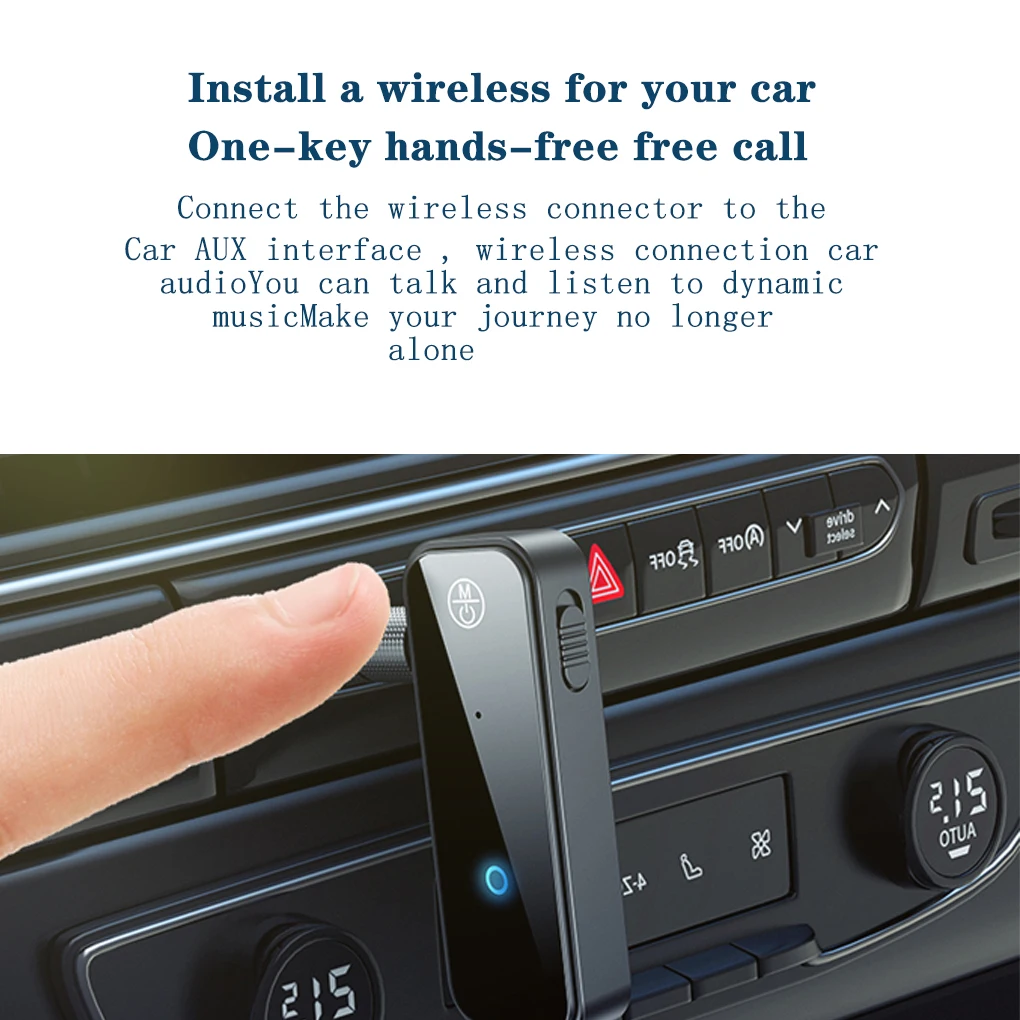 

2 in 1 Wireless Bluetooth 5.0 Receiver Transmitter Adapter 3.5mm Jack For Car Music Audio Aux Headphone Reciever Handsfree
