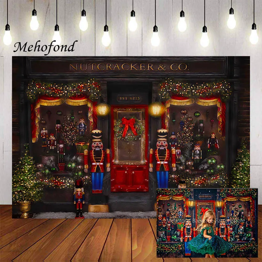 Фон для фотосъемки Mehofond Рождественская темативечерние с новым годом