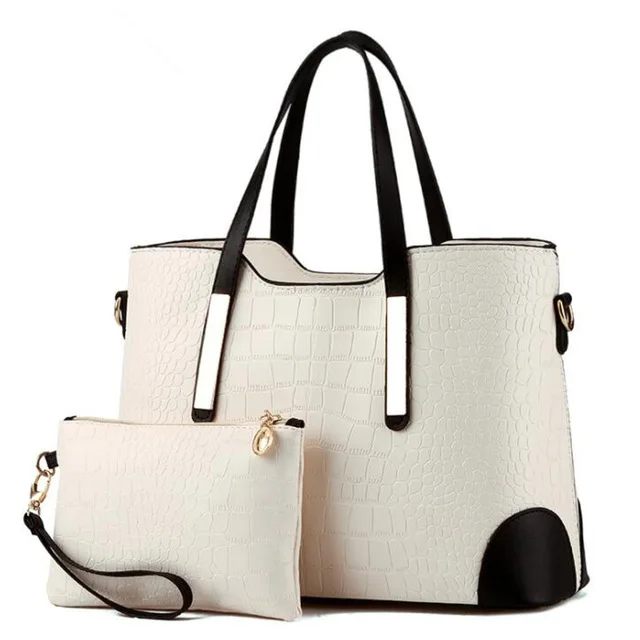 

Luxury Handbag Ladies Solid Color Ladies Shoulder Bag PU Leather Handbag Simple Composite Bag Lady Wallet
