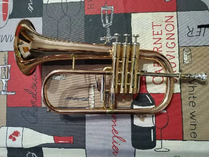 Профессиональная Роза Buluke из латуни Flugelhorn l тюнинг Bb Flugel horn с чехлом и мундштуком |