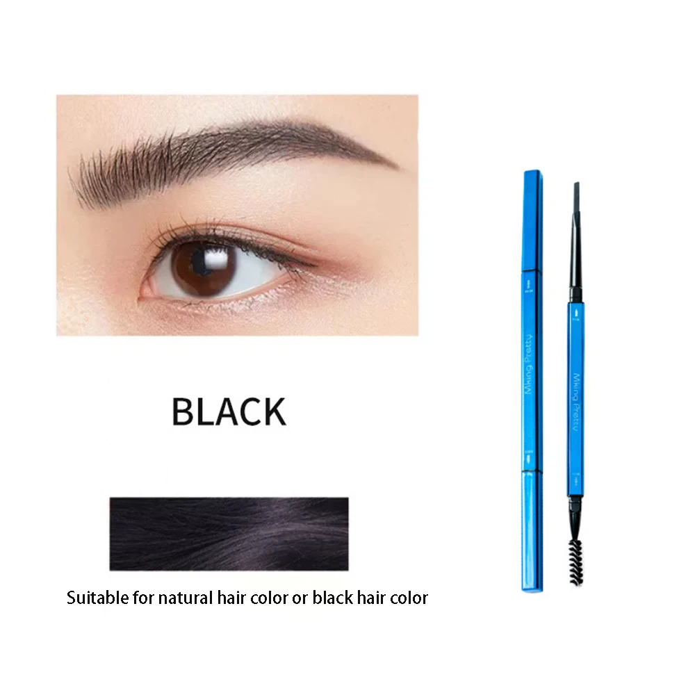 

5Color Superfine Double Triangle Eyebrow Pencil Natural Long-Lasting Waterproof And Sweat-Proof Automatic Eye Brow Pen Cosmetics