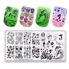 Пластины для штамповки ногтей Beauty Big Bang, новая летняя волна, Кит, дельфин, фруктовая тема, форма из нержавеющей стали, шаблоны для трафаретов для дизайна ногтей